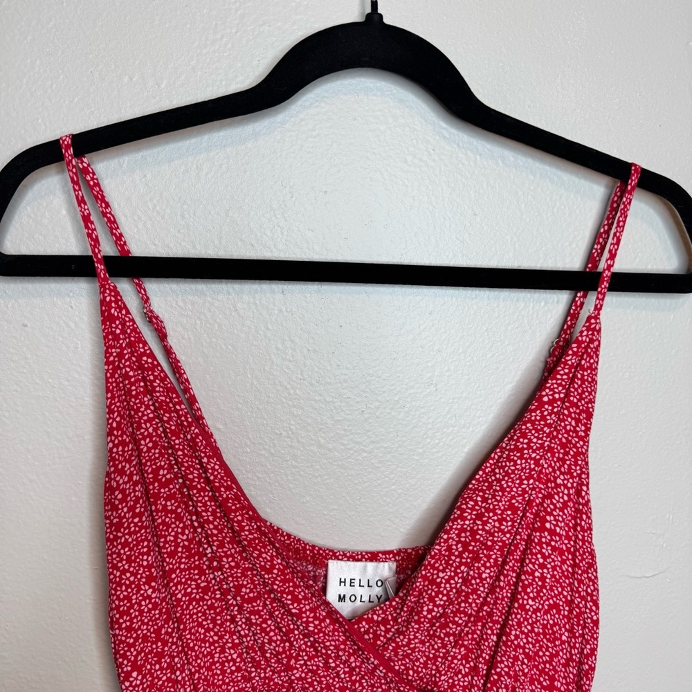 Hello Molly JUST LIKE HONEY DRESS RED Mini Flowy Dress - Picture 7 of 12